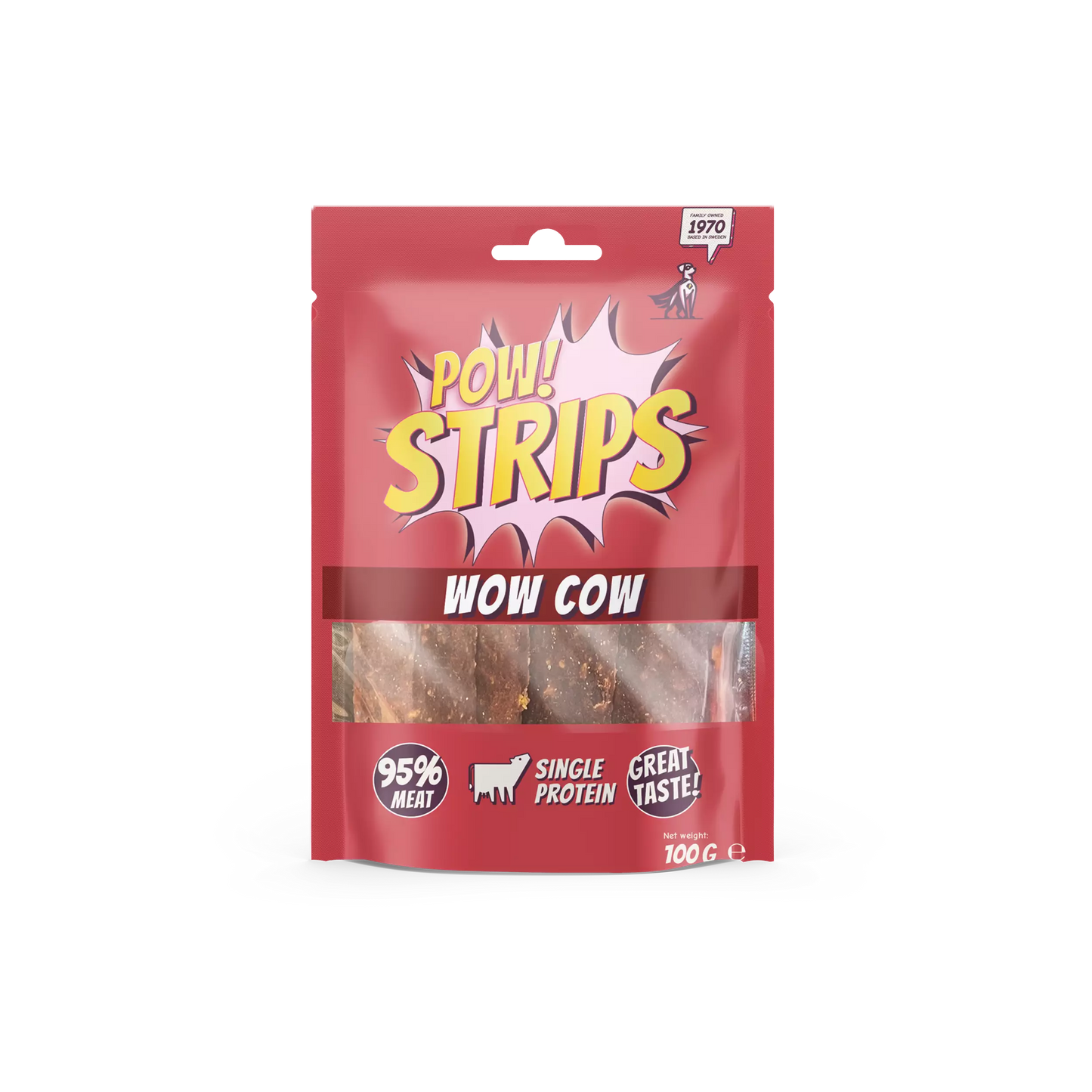 POW! Strips Rewarding Wow Cow 100 g