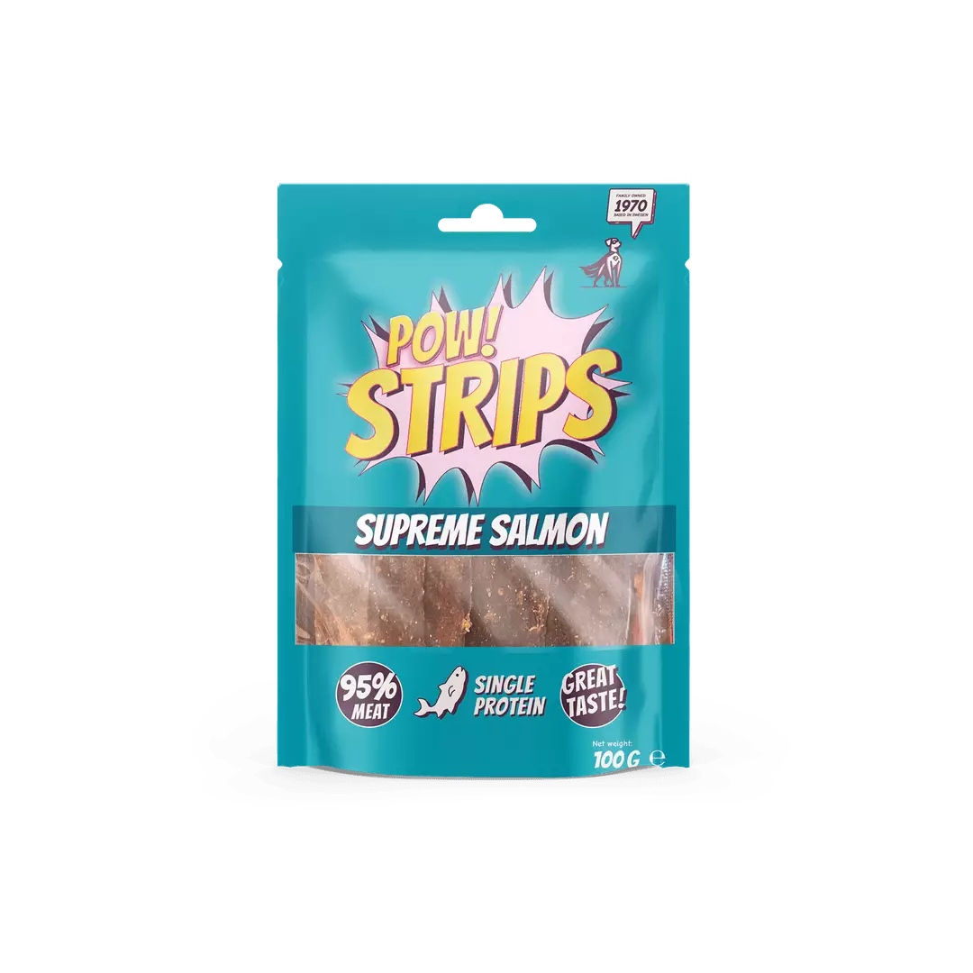 POW! Strips Rewarding Supreme Salmon 100 g