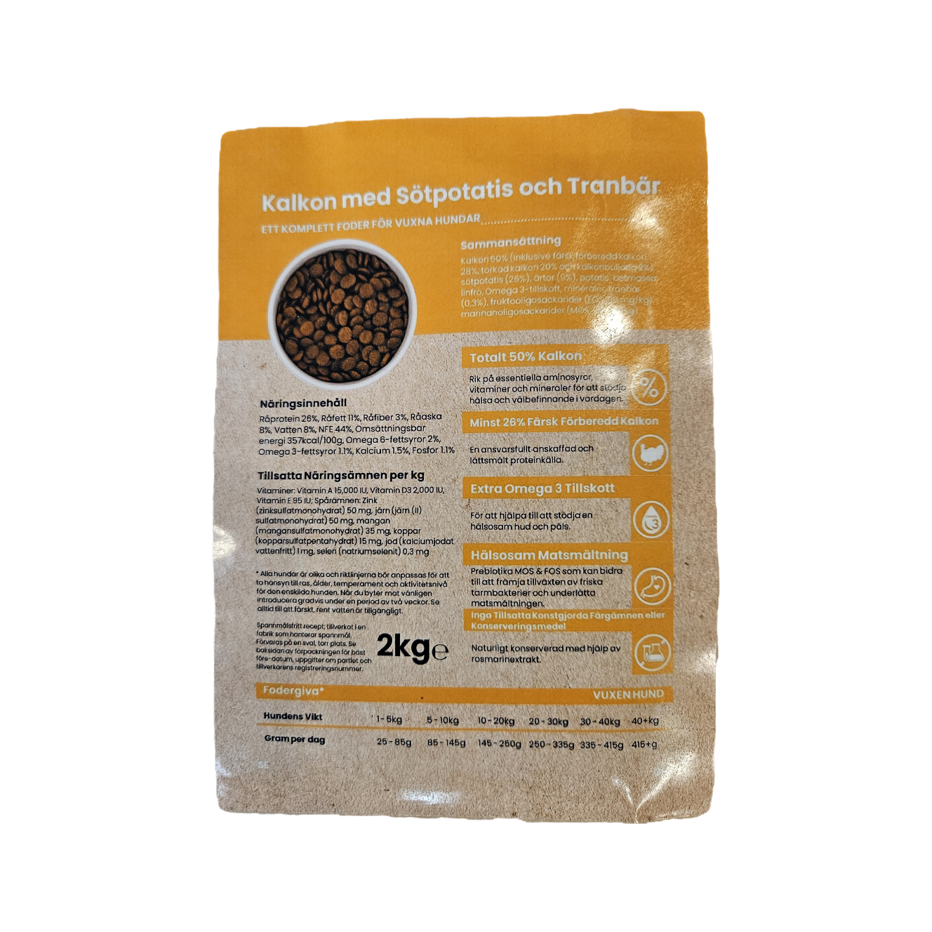 Zoo Fantastic - Grain free, Adult Dog, Kalkon med Sötpotatis och Tranbär