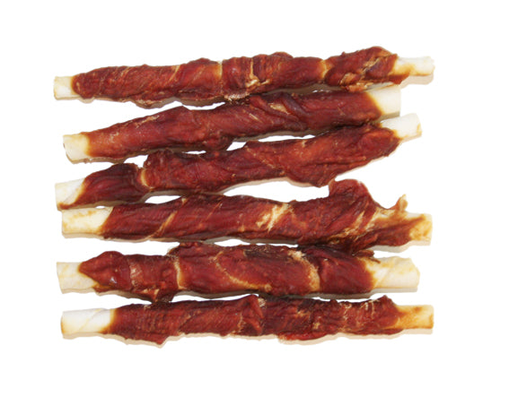 2pets Tuggpinne m Ankfilé 12cm 6-pack, 70g upplagda