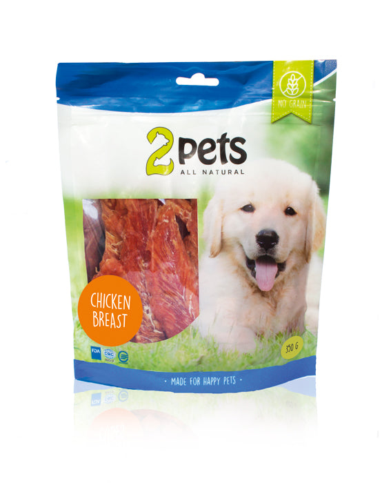 2pets - Dogsnack Chicken Breast, 350 g