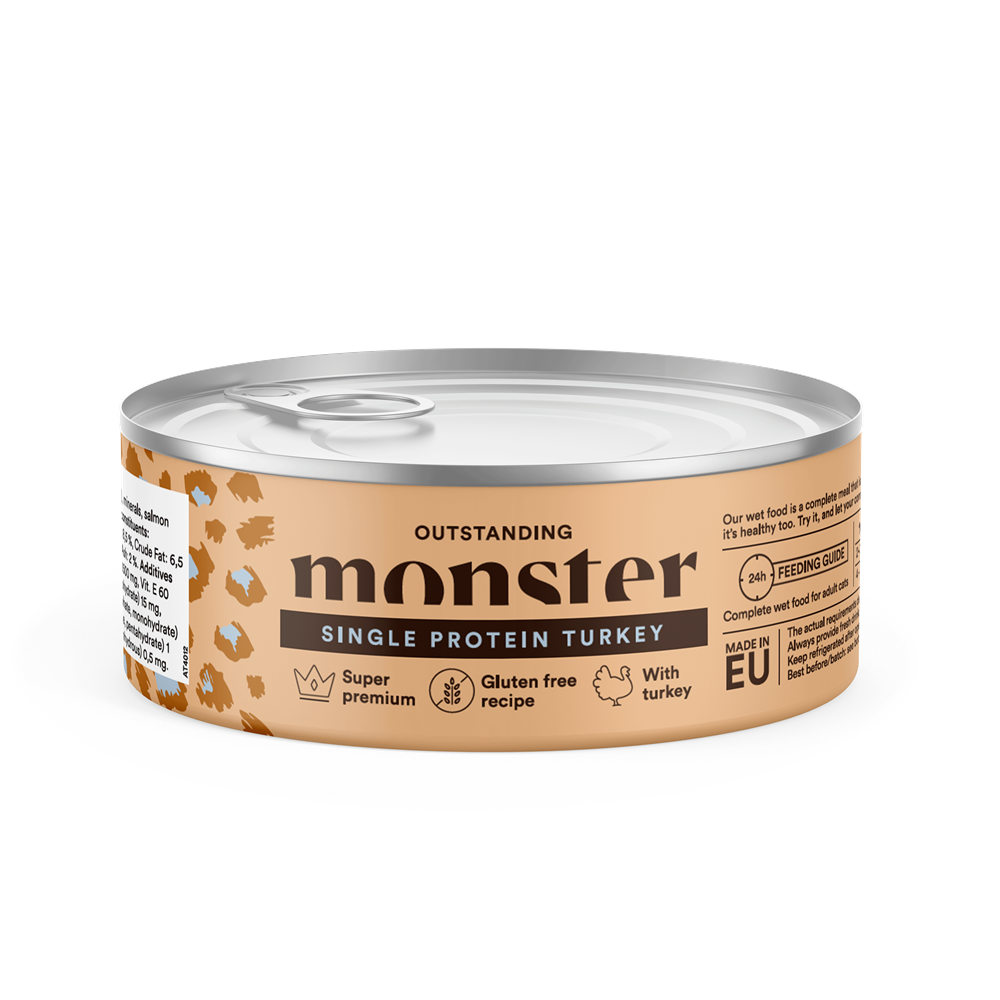 Monster Cat Adult Single Protein Turkey 100 g