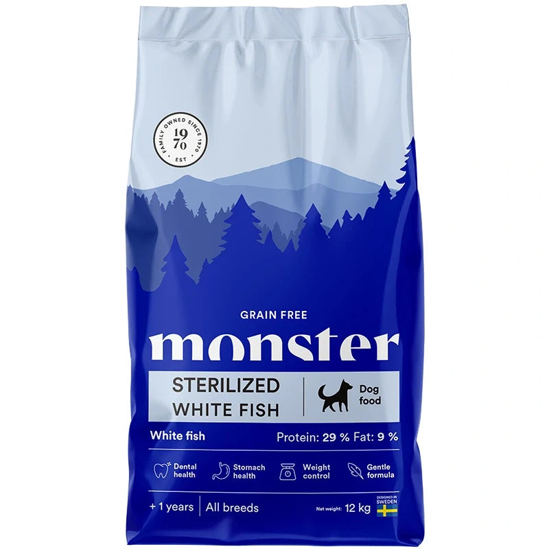 Monster Dog Grain Free Sterilized White Fish