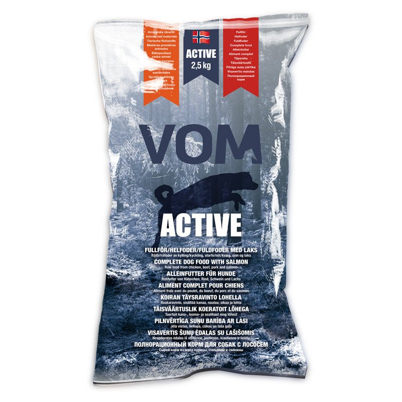 VOM - ACTIVE, Helfoder med Lax Köttbullar/Block