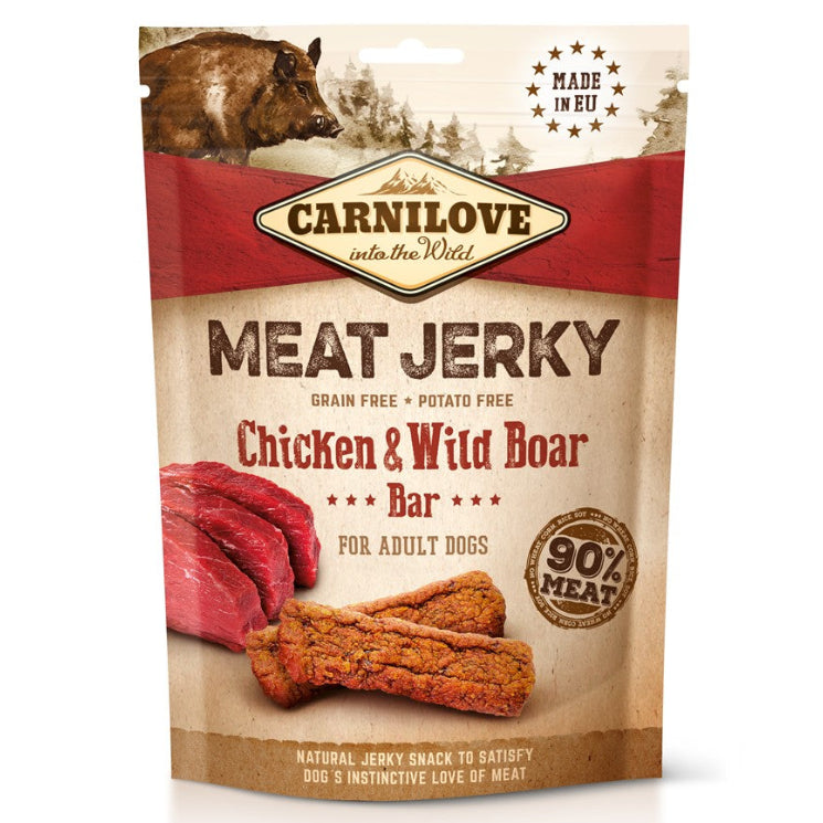 Carnilove - Meat Jerky Chicken & Wild Boar Bar 100 g