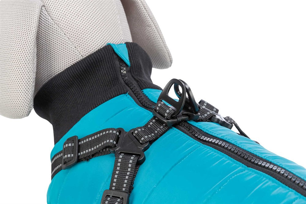 Trixie - Pontis täcke med sele, XS: 27 cm, aqua