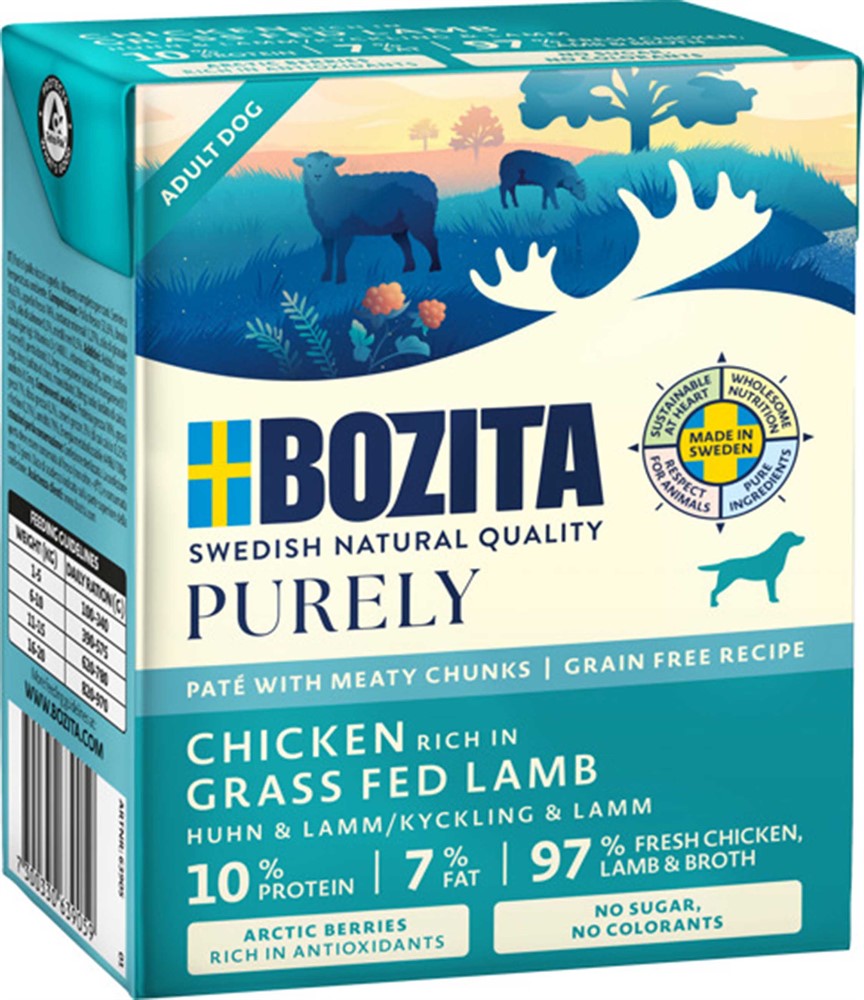 Bozita - Hund, Purely Tetra paté Chicken/Lamb 370 g
