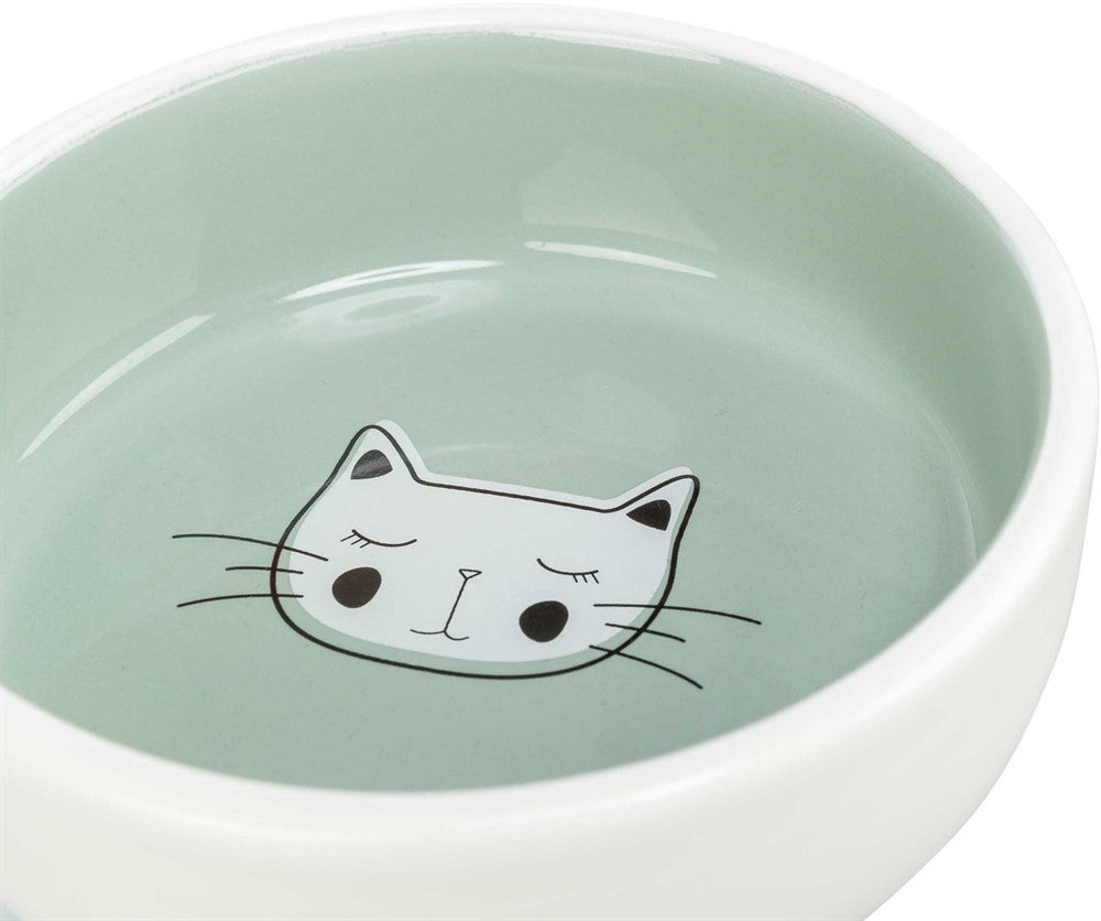 Trixie - Keramikskål, 0.3 l/ø 13 cm fägerna Röd el. Mint