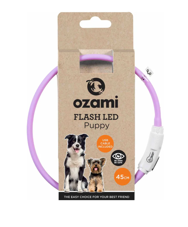 Ozami - Flash Led Collar Led Puppy Puple 45cm