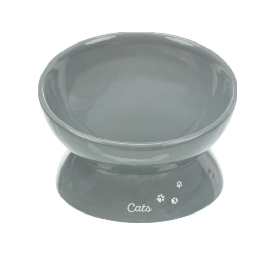 Trixie - Matskål XXL, upphöjd, keramik, 0.35 l/ø 17 cm, grå