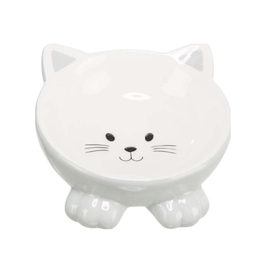 Trixie - Keramikskål, upphöjd. 0,15 l/ø 14 cm, Bl. färger