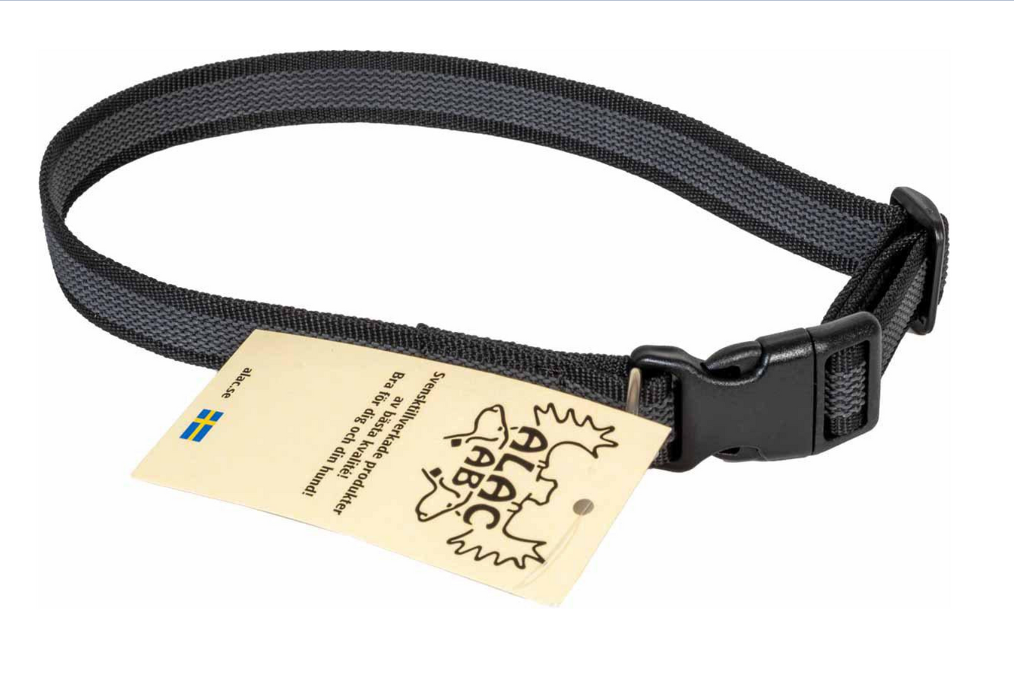 Alac - halsband antiglid 20 mm*35-55 cm Svart