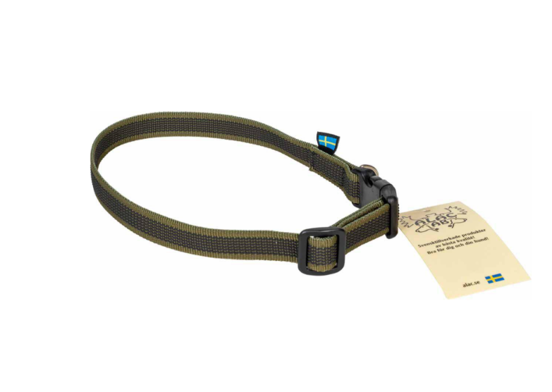 Alac - halsband antiglid 20 mm*35-55 cm grön