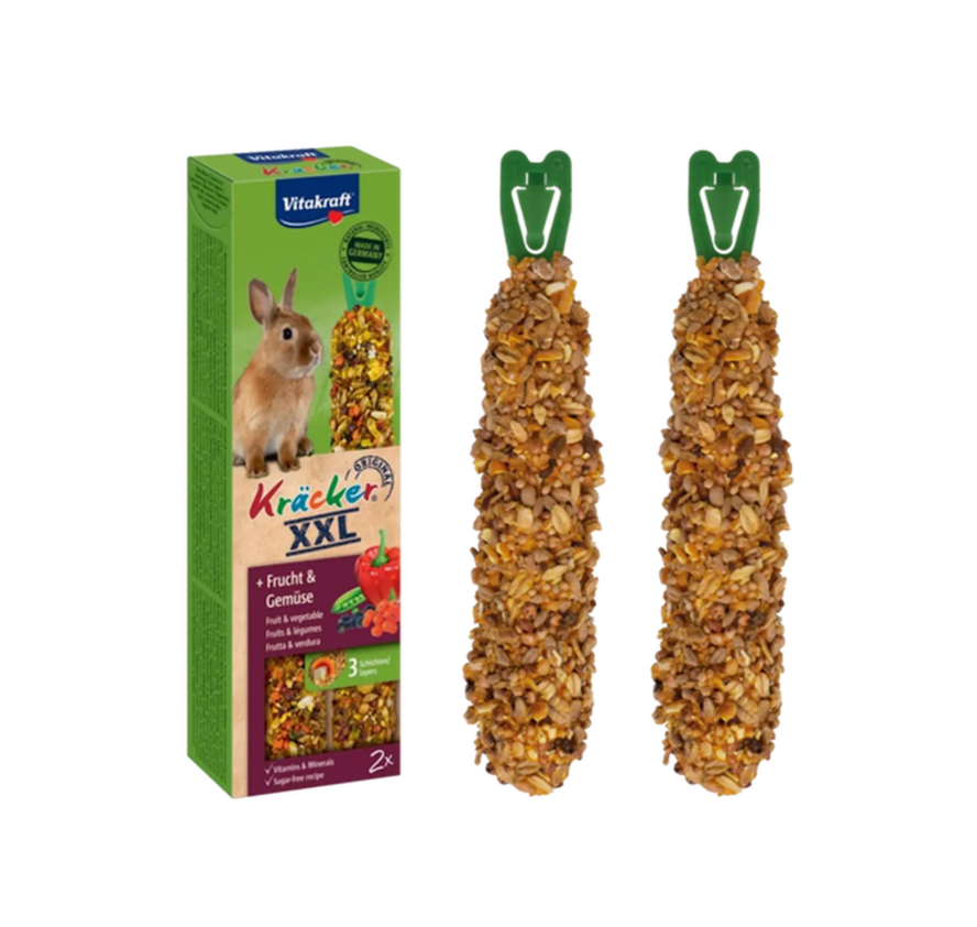 Vitakraft - Kräcker XXL Frukt & Grönsaker kanin