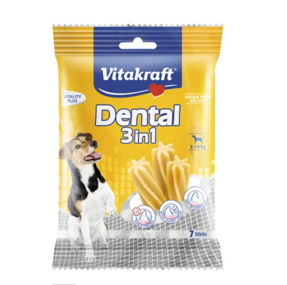 Vitakraft - Dentastix 3 in 1, Small 120 g