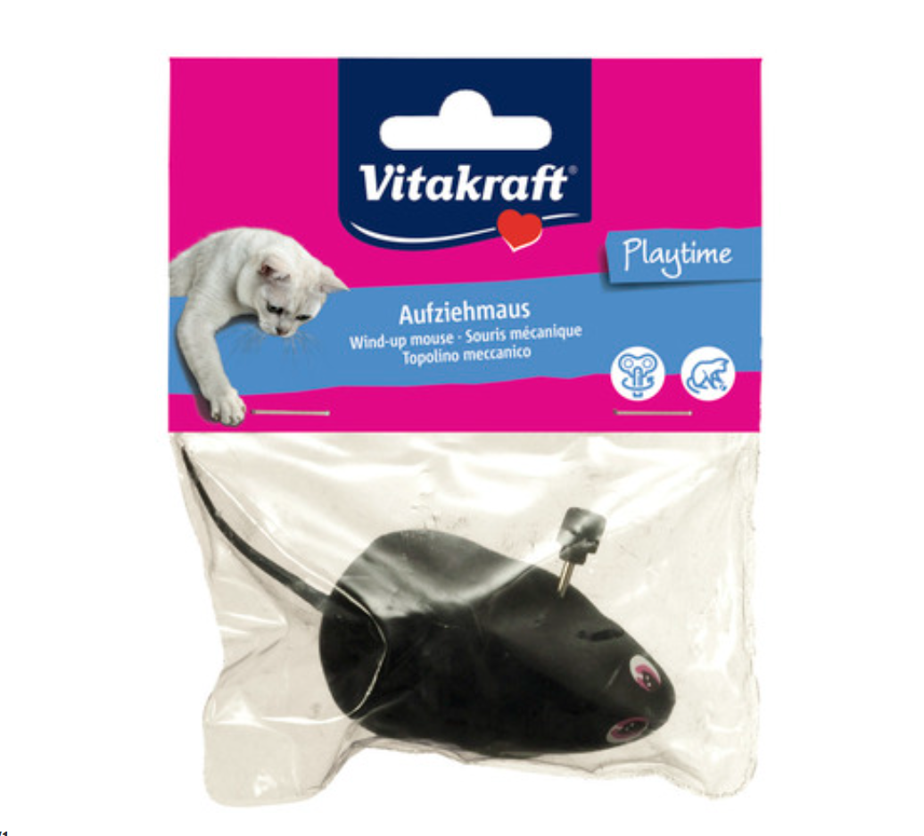 Vitakraft - Clockwork mouse svart