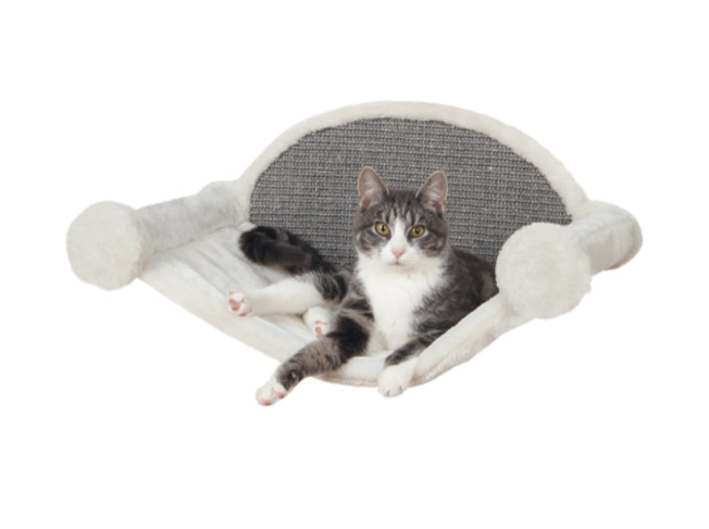 Trixie - Hammock för väggmonterad, 54×28×33 cm, cream