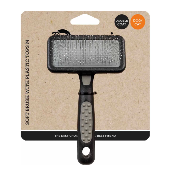 Ozami Karda Soft Brush With Plastic Tops Medium 14,5x9x3 cm