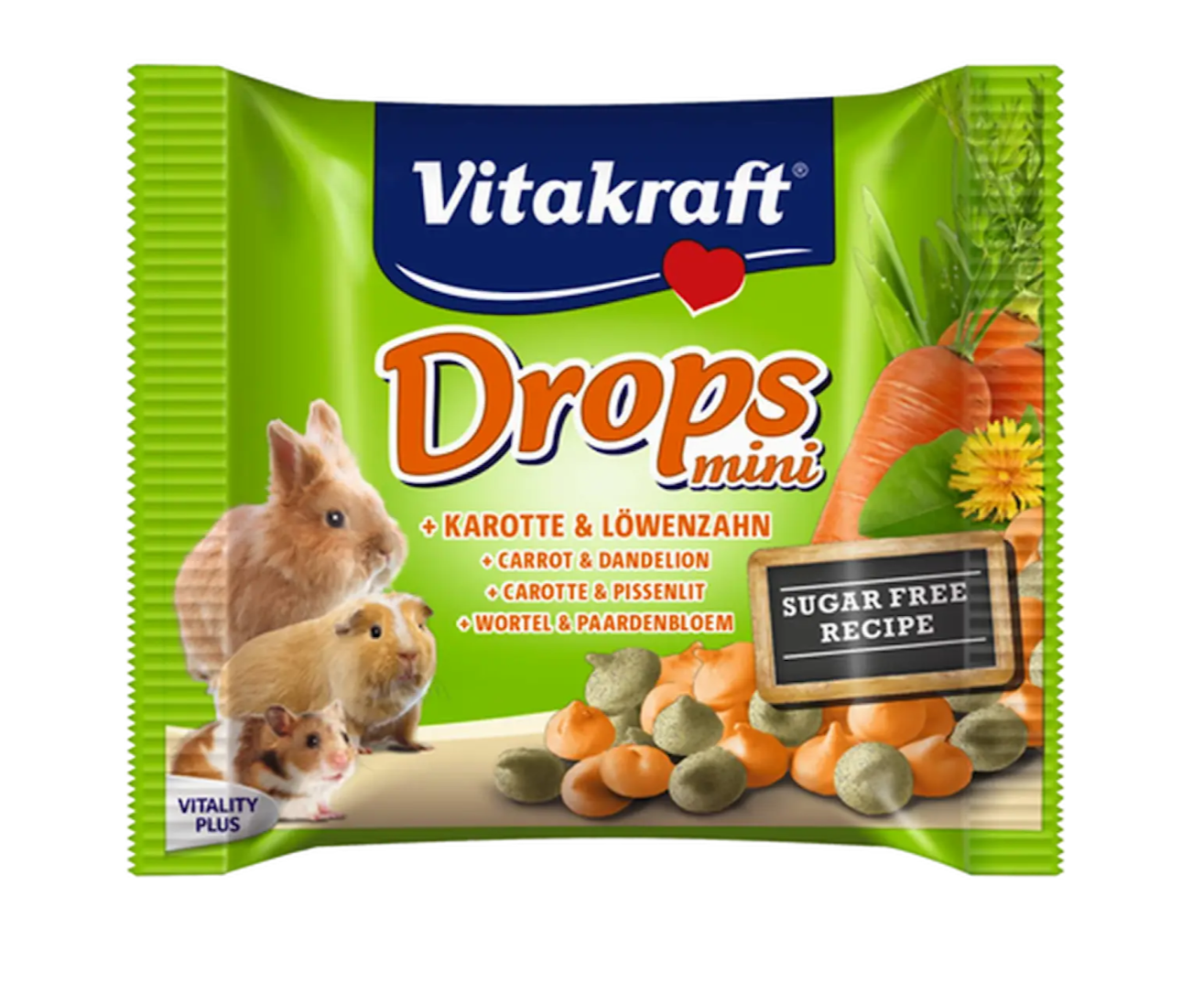 Vitakraft Drops Mini 40 g belöningskodis gnagare