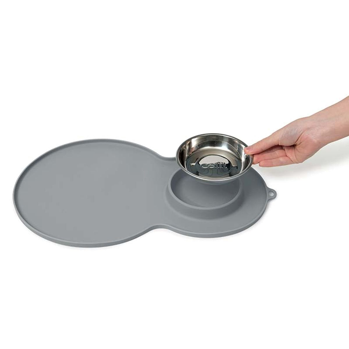 Catit - Underlägg, Peanut - Grå, 46x29x2,5 cm