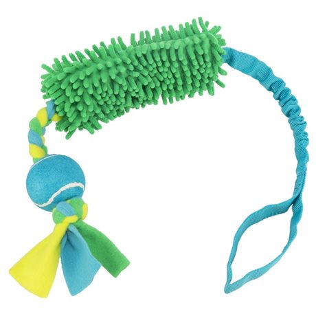 Trixie - Bungee Tugger med tennisboll, polyester, 85 cm