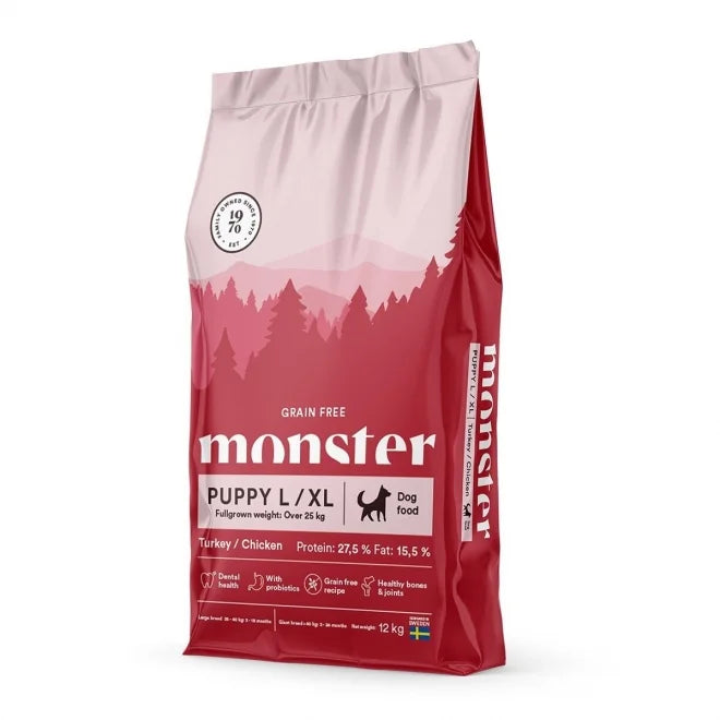 Monster - Puppy Grain Free Large & XL Kalkon & Kyckling