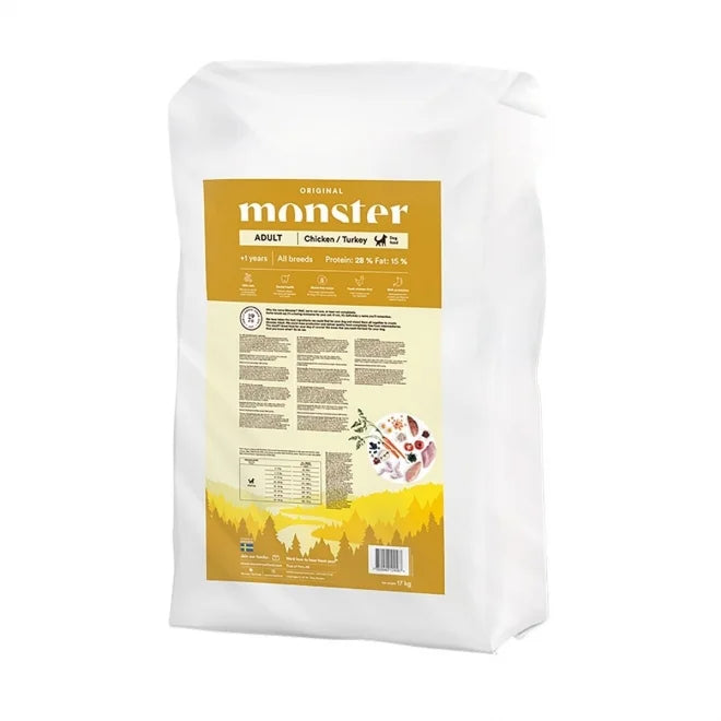 Monster - Dog Adult All Breed Kyckling & Kalkon