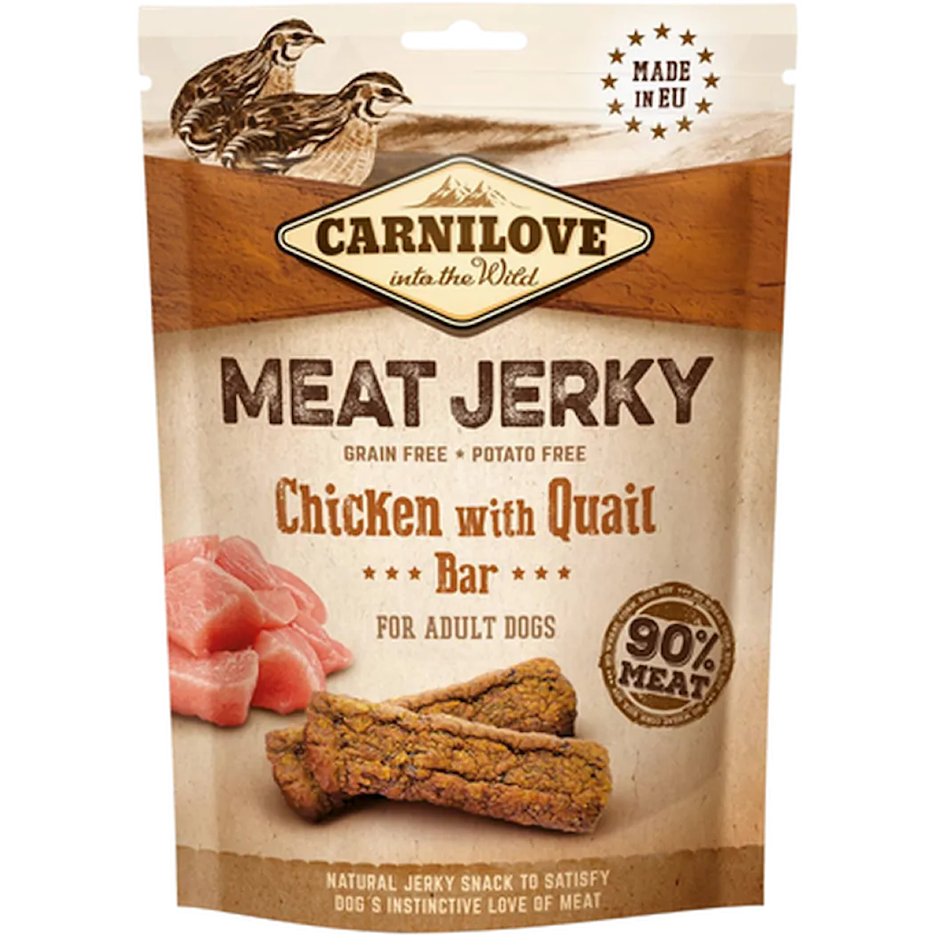 Carnilove Meat Jerky Chicken with Quail Bar