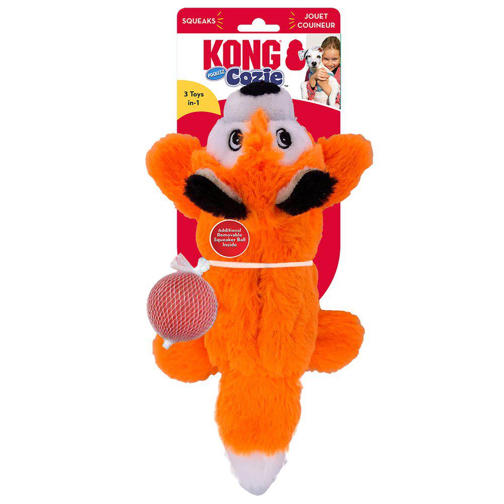 KONG - Cozie Pocketz Fox Medium