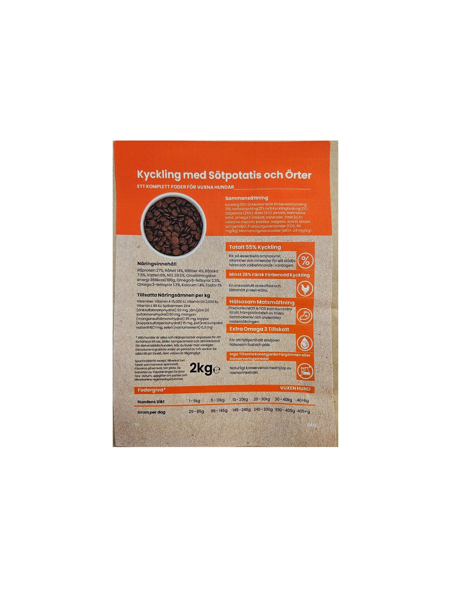 Zoo Fantastic - Hund - Grain free, Kyckling med sötpotatis & örter