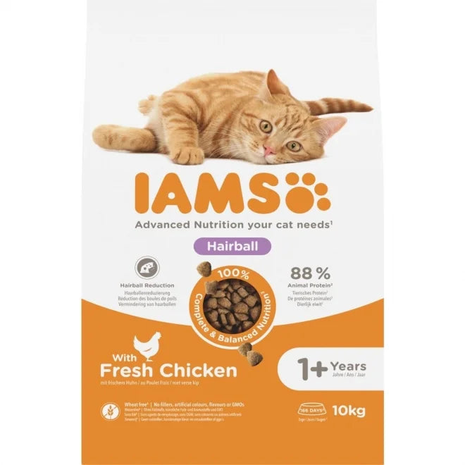 Iams for Vitality Cat Adult Hairball Chicken
