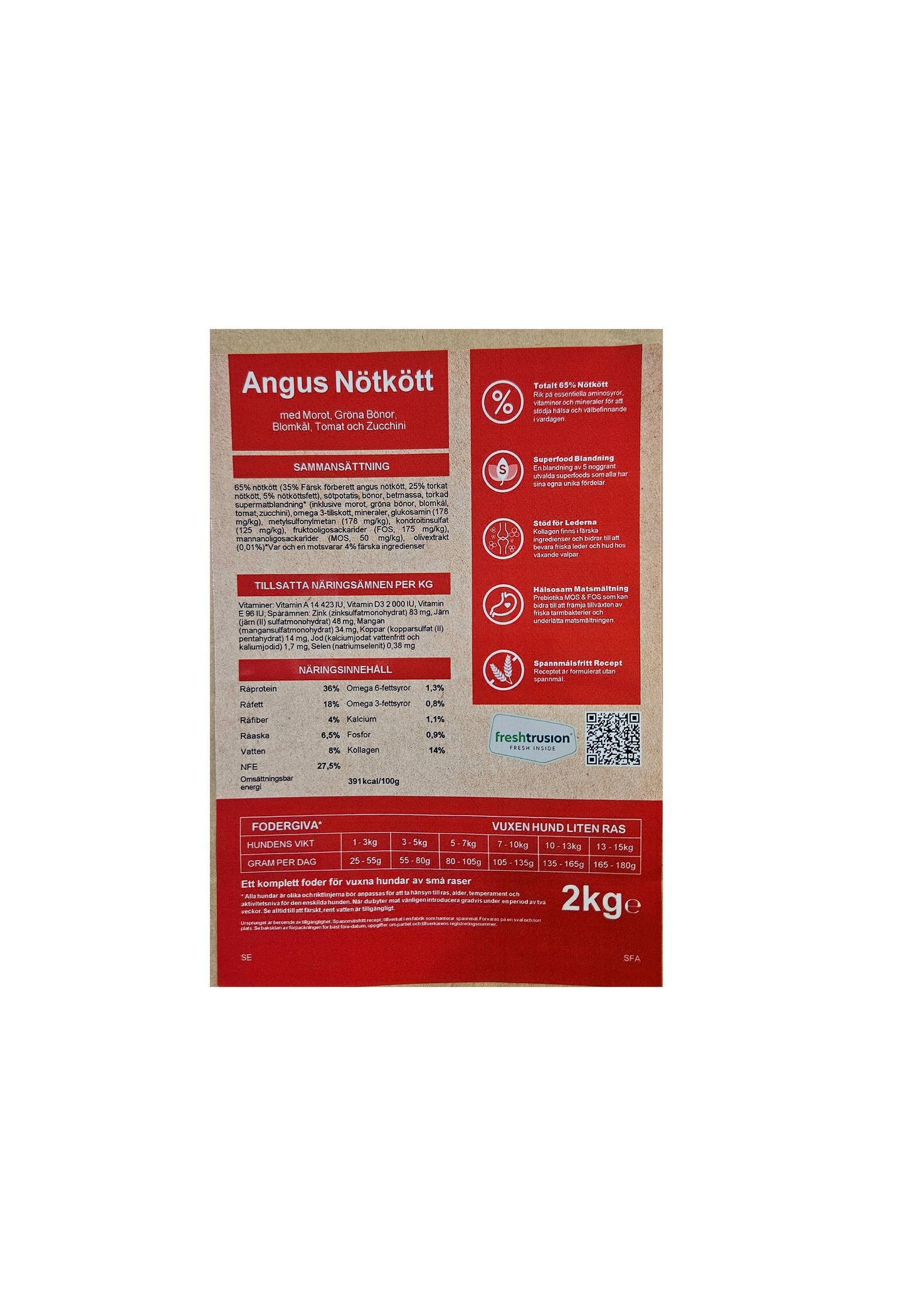 Zoo Fantastic - Hund - Grain free, Angus nötkött med sötpotatis & morot