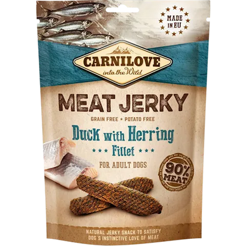 Carnilove Meat Jerky Duck with Herring Fillet
