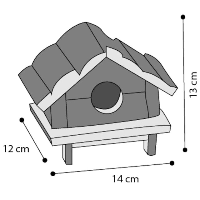 Flamingo Hamsterhus Hudson Bay - Small - 14x12x13 cm