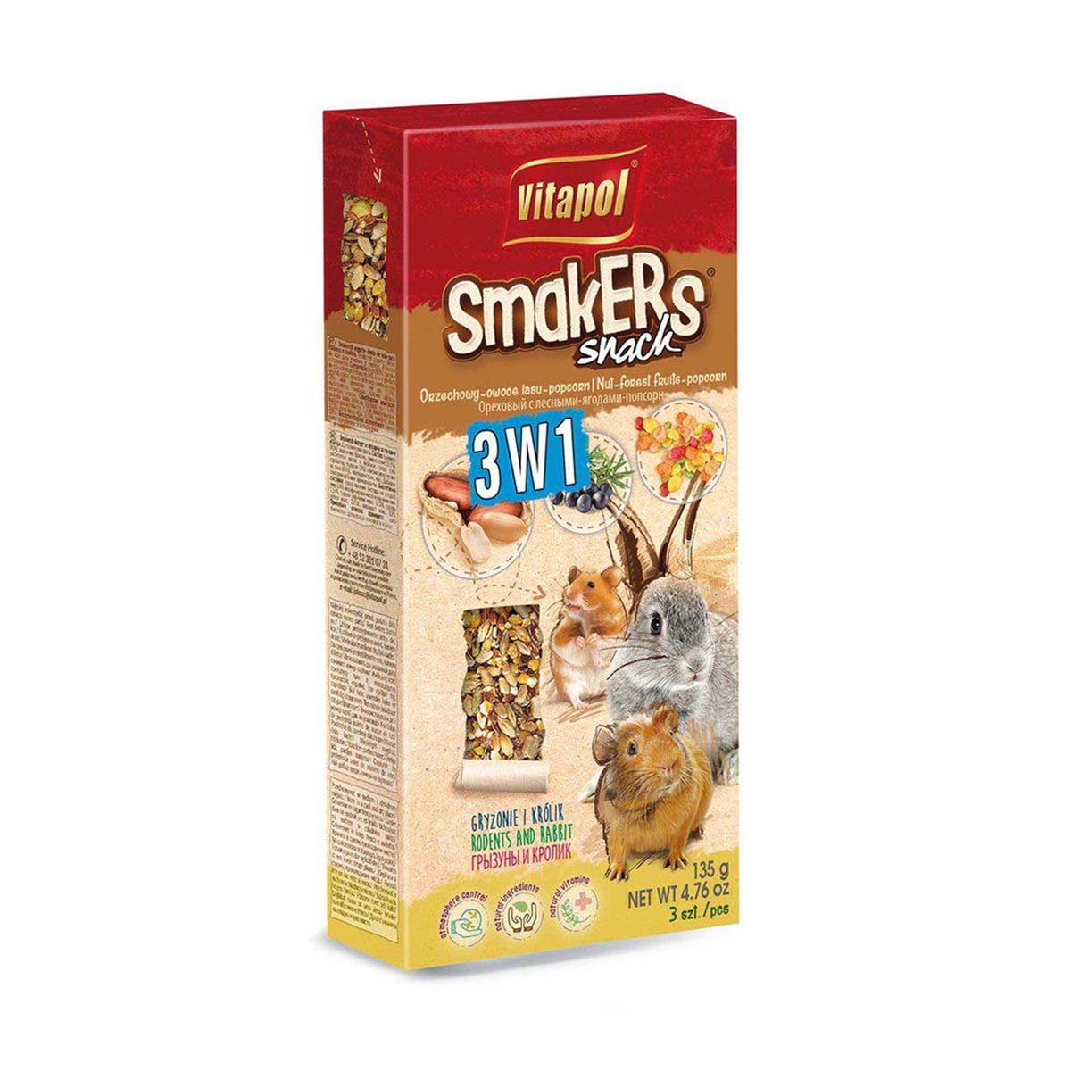 Vitapol - Smakers 3-1 nut/fruit/popcorn