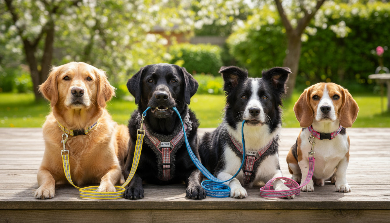 Hundhalsband, Koppel & Sele