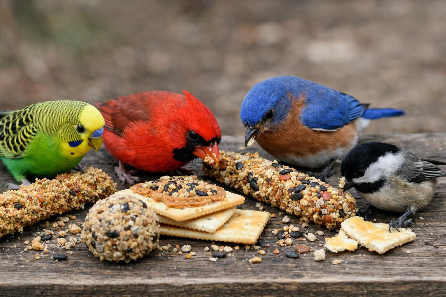 Fågelgodis, Kräcker, Fröstänger