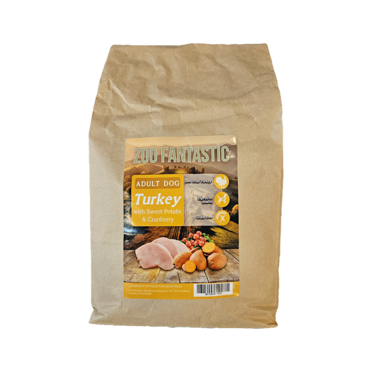 Zoo Fantastic - Grain free, Adult Dog, Kalkon med Sötpotatis och Tranbär