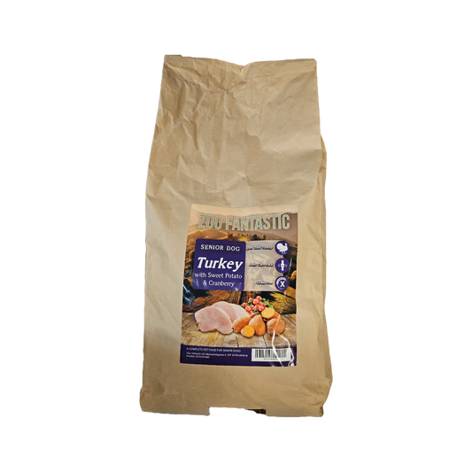 Zoo Fantastic - Hund  Senior - Grain free, Kalkon med Sötpotatis & Tranbär