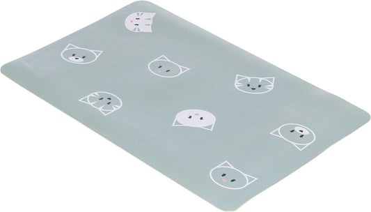 Trixie - Mimi katt matskålsunderlägg, 44 × 28 cm, sage