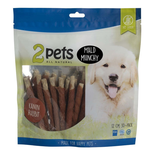 2pets Tuggpinne mald, kanin, 12cm, 30-pack, 400g