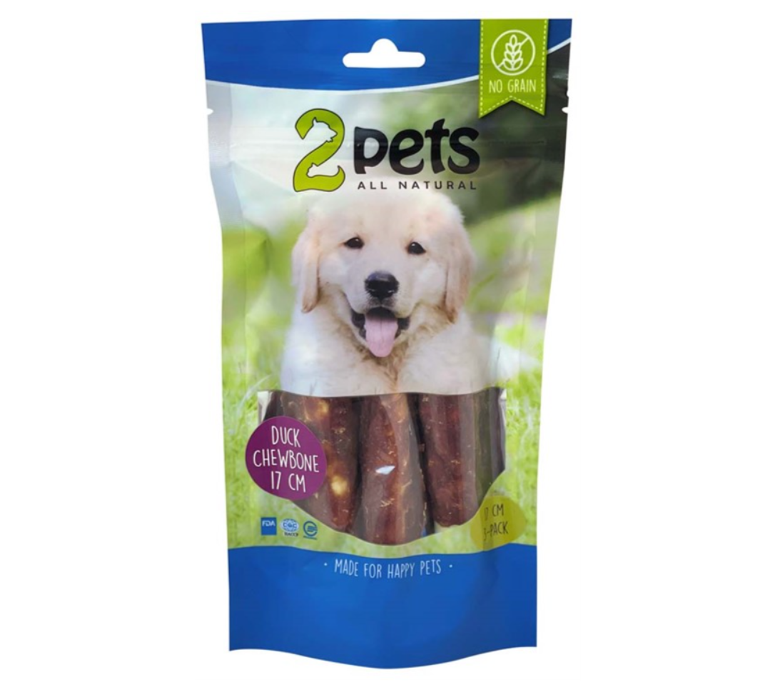 2pets Tuggrulle m ankfilé 17cm 3-pack, 140g