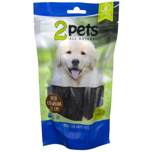 2pets Tuggrulle m hjort 17cm 3-pack, 140g