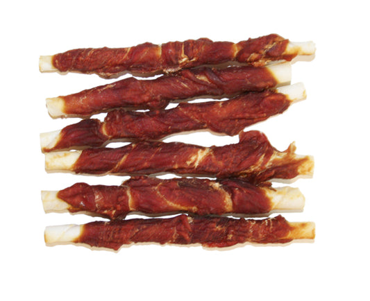 2pets Tuggpinne m Ankfilé 12cm 6-pack, 70g upplagda