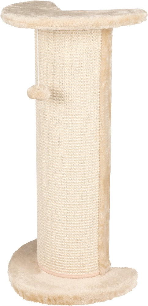 Trixi - Klösbräda Lorca hörn, 37 x 27 x 75 cm, sisal/plysch, beige