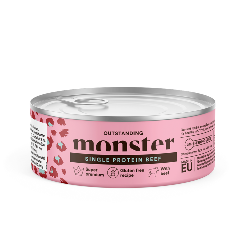 Monster Cat Adult Single Protein Beef 100 g