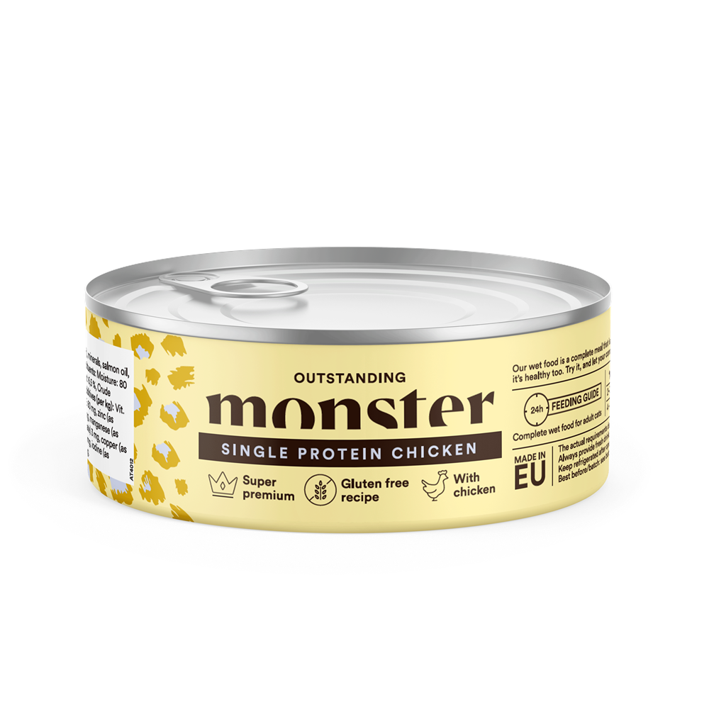 Monster Cat Adult Single Protein Chicken 100 g
