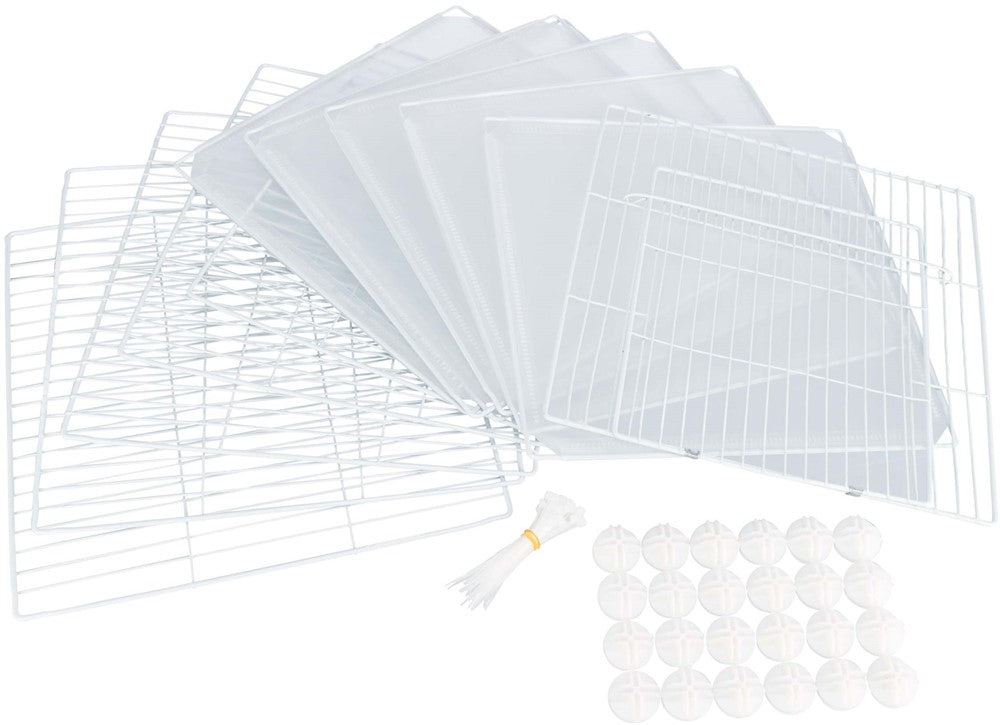 Trixie - Innehage, påbyggningsbar, metall/plast, 140 × h35 × 70 cm, vit