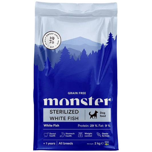 Monster Dog Grain Free Sterilized White Fish