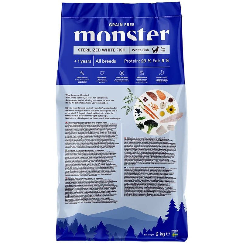 Monster Dog Grain Free Sterilized White Fish